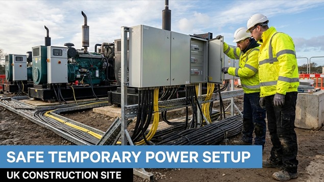 Safe temporary power setup