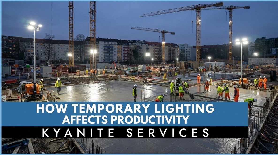 How Temporary Lighting Affects Productivity on Construction Sites